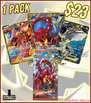 1st Edition XY Heat-Burst Fighter 1x Pack Break (Japanese Set) (Personal Break)